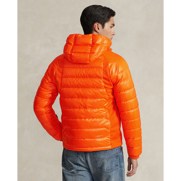 Doudoune hybride hydrofuge RLX en Orange navigation 5