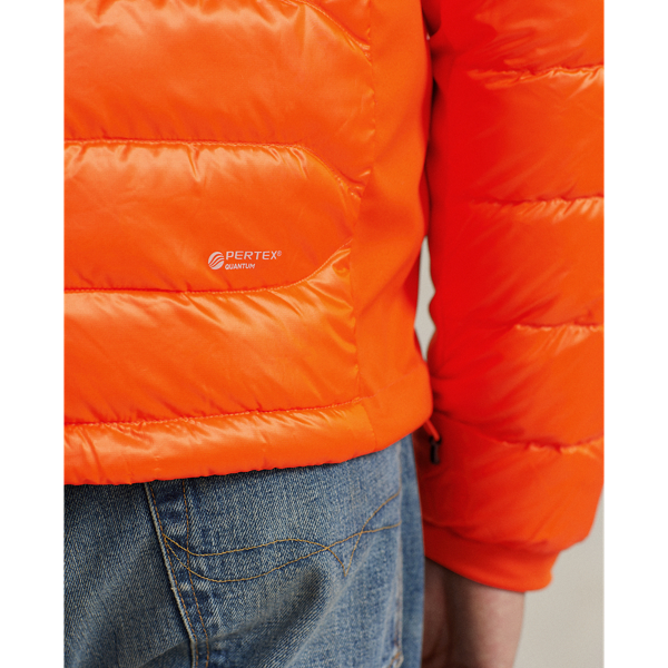 Doudoune hybride hydrofuge RLX en Orange navigation 7