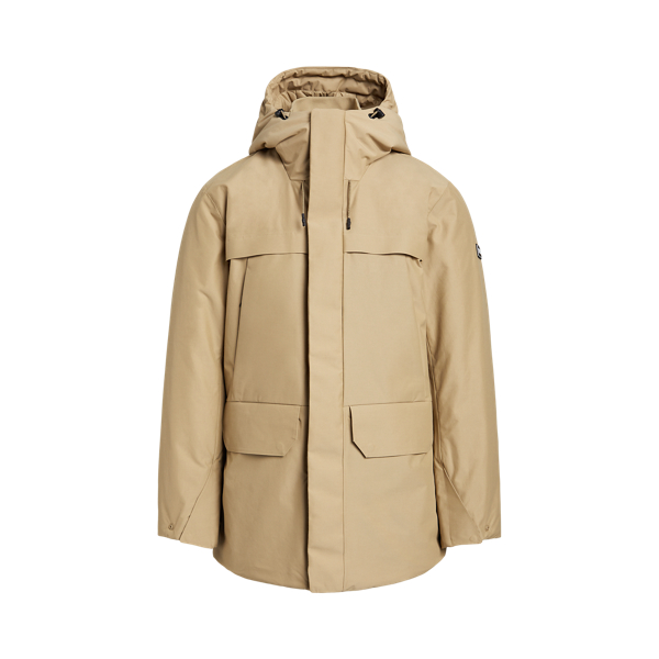 Water-Repellent Faille Hooded Jacket RLX 1