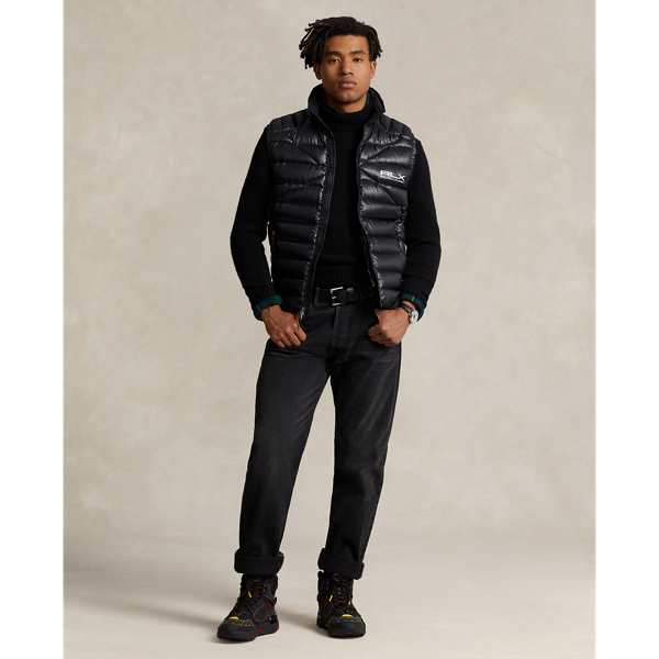 Polo Black Water-Repellent Down Vest RLX 4