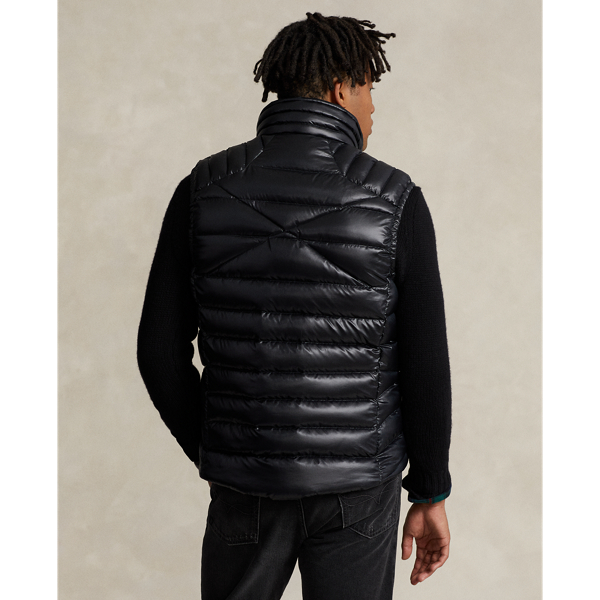 Polo Black Water-Repellent Down Vest RLX 5
