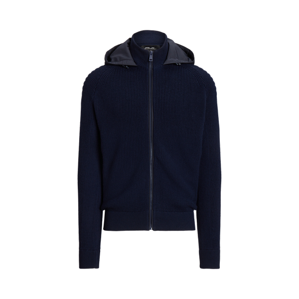 Wool full zip hoodie sales