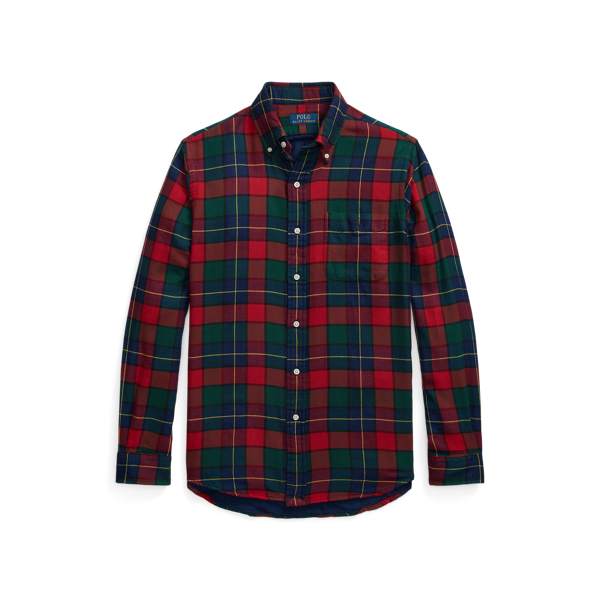 Camisa revers&iacute;vel em xadrez Custom Fit Polo Ralph Lauren em 1
