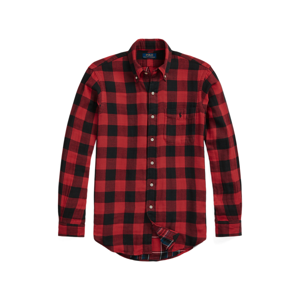 Custom Fit Checked Double Faced Shirt