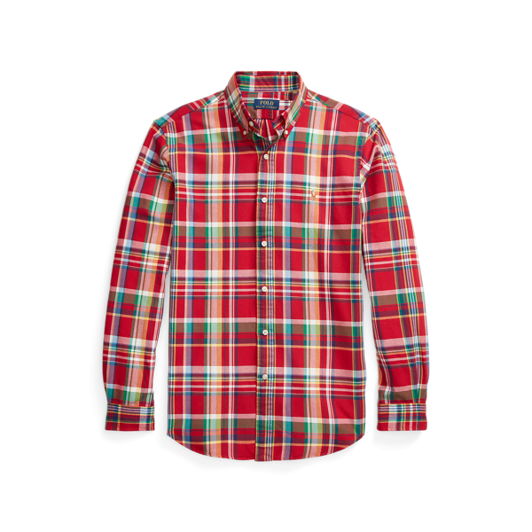 Custom Fit Plaid Oxford Shirt Polo Ralph Lauren 1