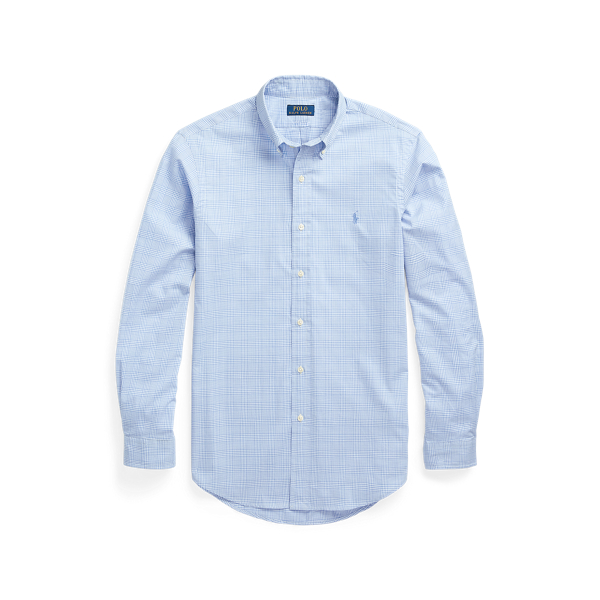 Custom Fit Glen Plaid Twill Shirt Polo Ralph Lauren 1