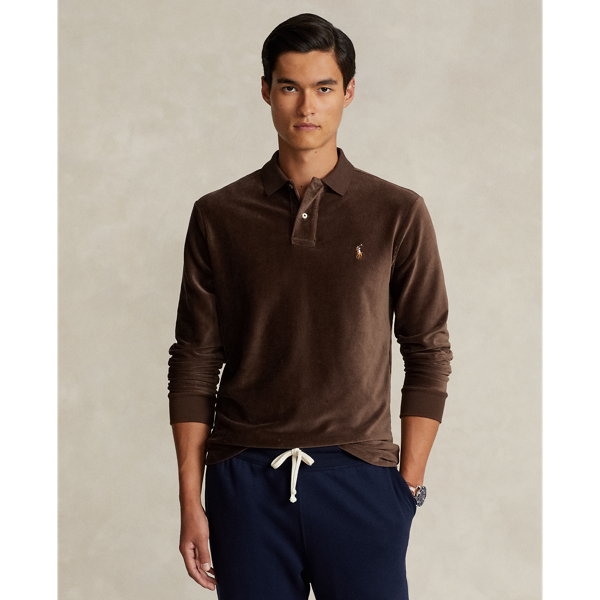 Classic Fit Knit Corduroy Polo Shirt