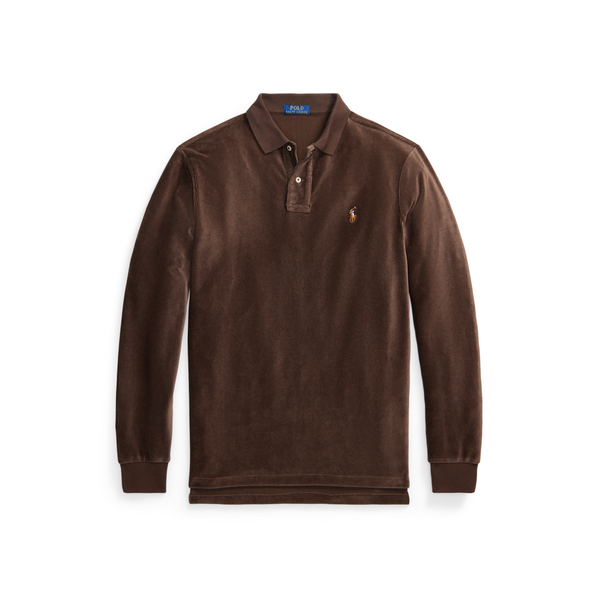 Classic Fit Knit Corduroy Polo Shirt