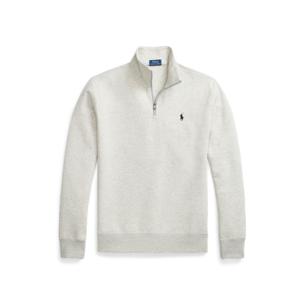 Double-Knit Quarter-Zip Pullover