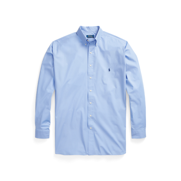 Camisa de popelina el&aacute;stica Big & Tall em 1