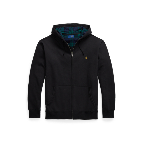 Le sweat &agrave; capuche zipp&eacute; RL en molleton Big & Tall en 1