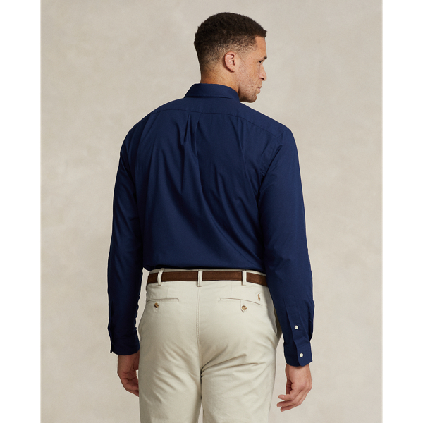 Bluse aus Stretchpopeline Big & Tall in Newport-Navy 5