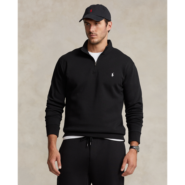 Double-Knit Quarter-Zip Pullover