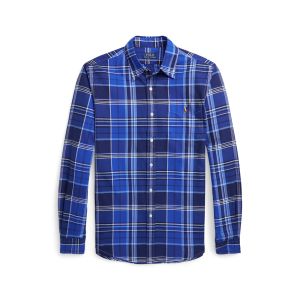 Classic Fit Plaid Oxford Shirt