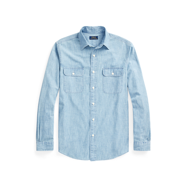 Classic Fit Chambray Graphic Workshirt Polo Ralph Lauren 1