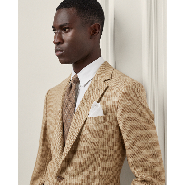 ralph lauren ジャケットwool100% Kent Hand-Tailored Tick-Weave Jacket