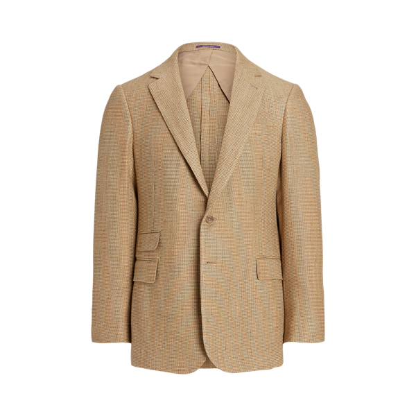 Brown/Tan Kent Hand-Tailored Tick-Weave Jacket Purple Label 2