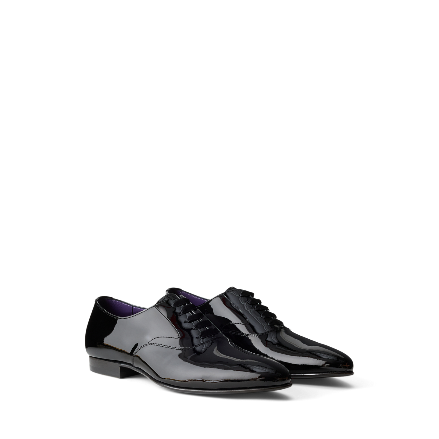 Мужская обувь Ralph Lauren Paget Patent Calfskin Shoe, цвет: Чёрный — фото 2