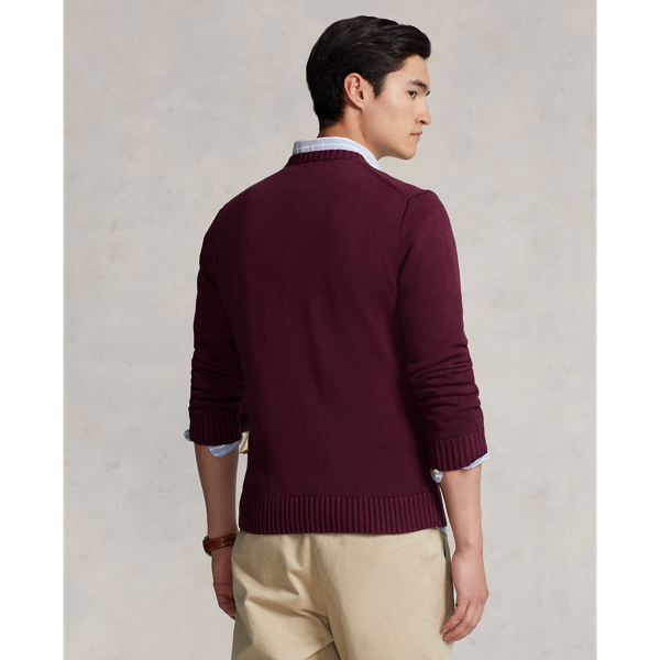 Harvard Wine Cotton Crewneck Sweater Polo Ralph Lauren 5