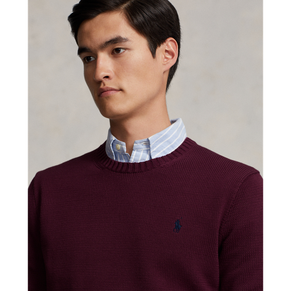 Harvard Wine Cotton Crewneck Sweater Polo Ralph Lauren 6