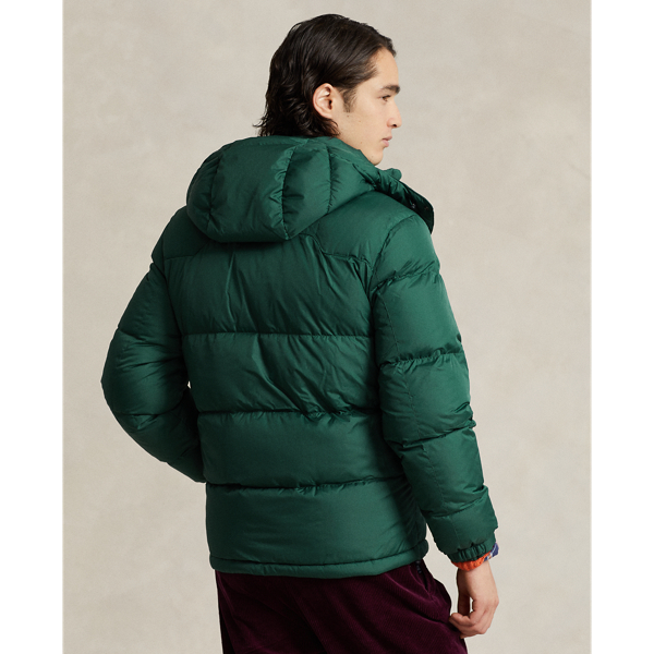 College Green W/Cream Pp Water-Repellent Down Jacket Polo Ralph Lauren 5