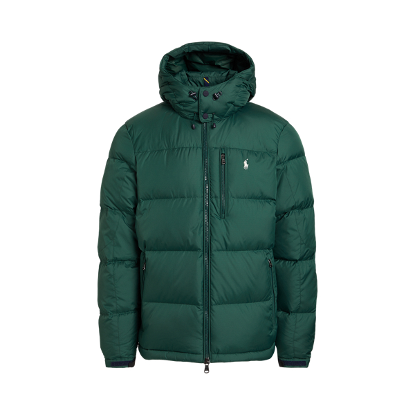 College Green W/Cream Pp Water-Repellent Down Jacket Polo Ralph Lauren 2