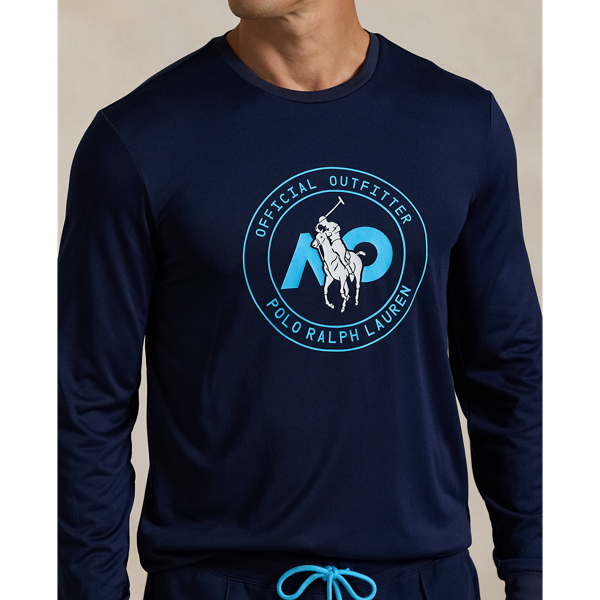 Refined Navy Australian Open Custom Slim Fit T-Shirt Polo Ralph Lauren 6