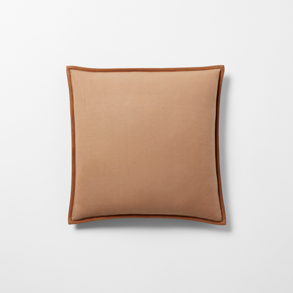 Tan Collier Solid Throw Pillow Lauren Home 1