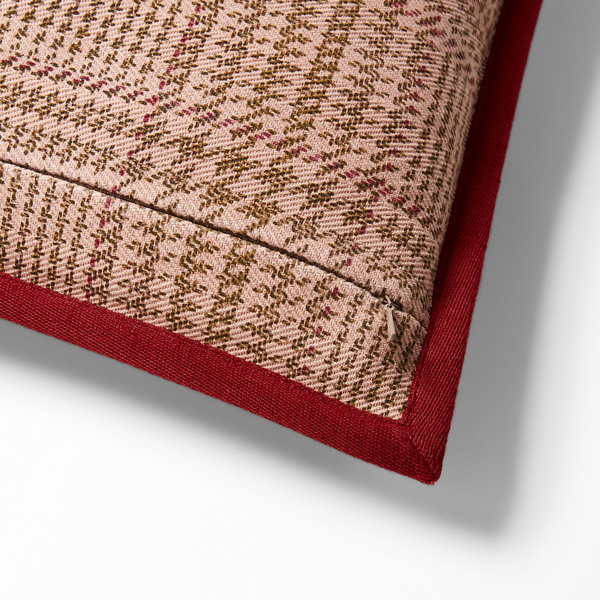 Red Hallie Checked Throw Pillow Lauren Home 3