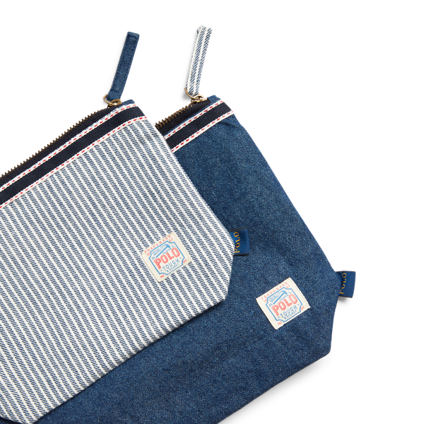 Polo Ralph Lauren Home 콜필드 데님 파우치 세트 블루 3