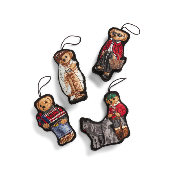 Holiday Polo Bear Ornament Gift Set