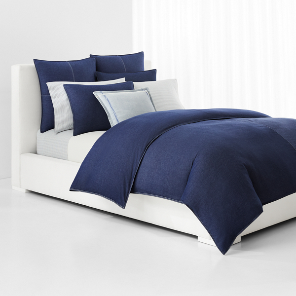 Blue Flynn Duvet Cover Set Lauren Home 7