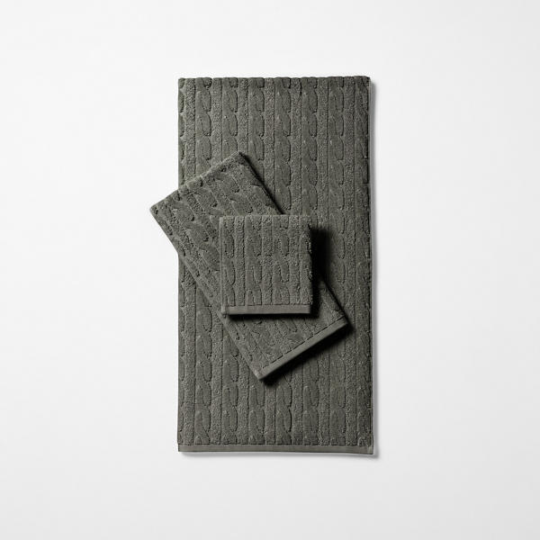 Lauren Home Sanders Cable Bath Towels 4