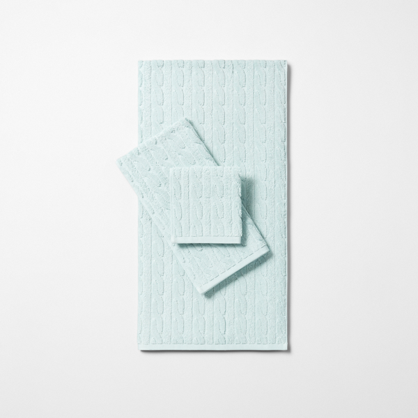 Lauren Home Sanders Cable Bath Towels 4
