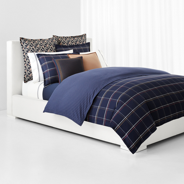 Navy Collier Duvet Cover Set Lauren Home 8