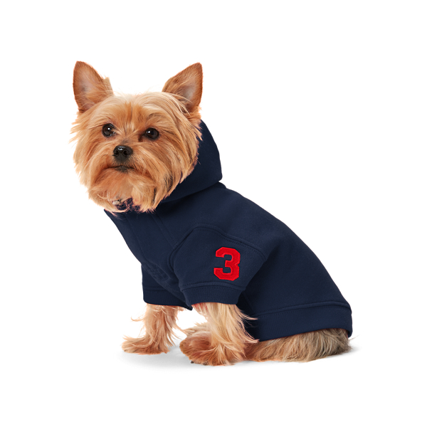 Ralph lauren fleece dog hoodie sale