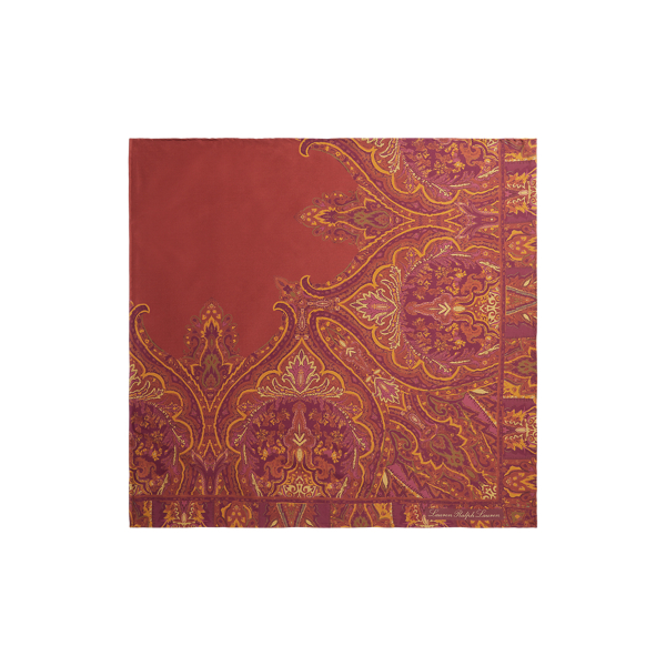 Bossa Nova Cameron Paisley Silk Habotai Scarf Lauren 2