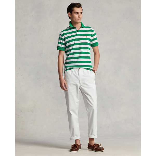 Classic Fit Striped Mesh Polo Shirt | Ralph Lauren