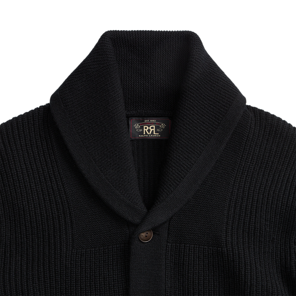 Textured Cashmere Shawl Collar Cardigan for Men Ralph Lauren UK