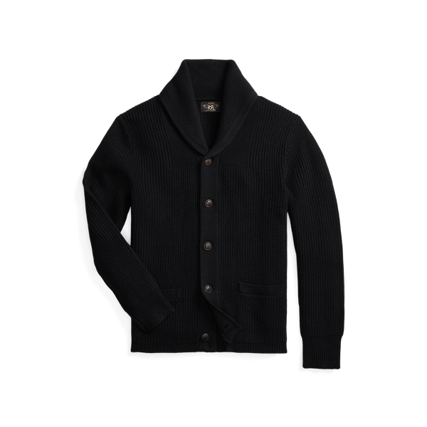 Mens black shawl collar sweater hotsell