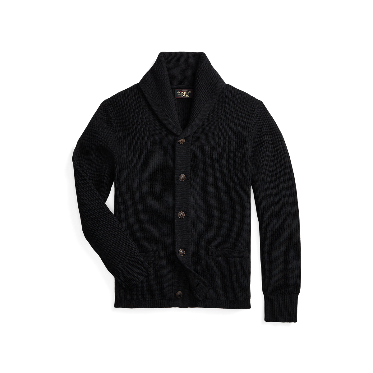 Mens shawl collar cardigan black hotsell