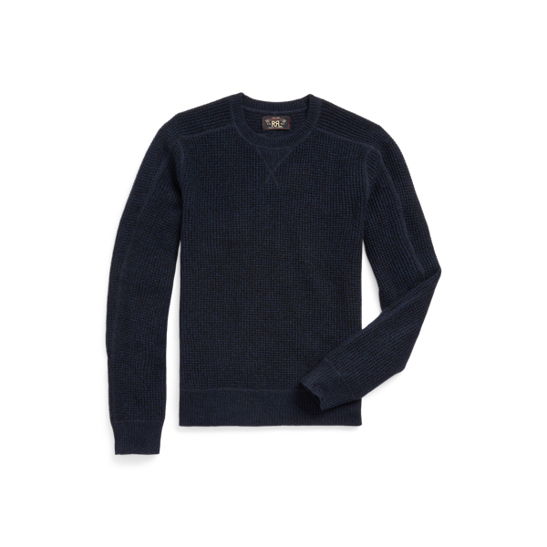 Cashmere waffle knit sweater hotsell