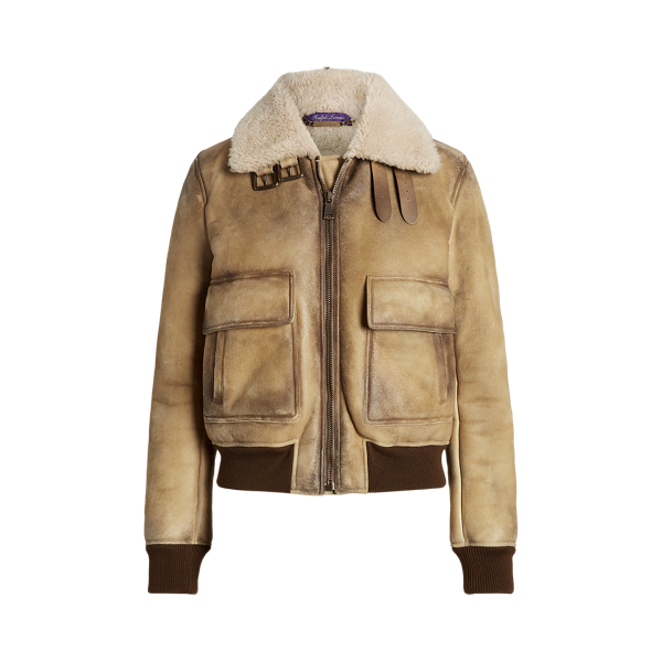 Ilyssa Merino Shearling Moto Jacket Ralph Lauren Collection 1