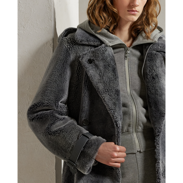 Merino shearling coat hotsell