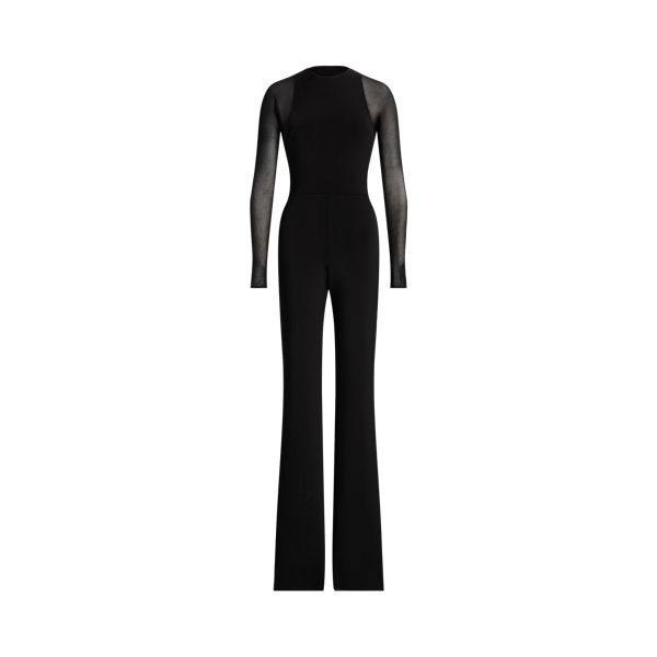 Sheer &amp; Opaque Jumper Jumpsuit Ralph Lauren Collection 1
