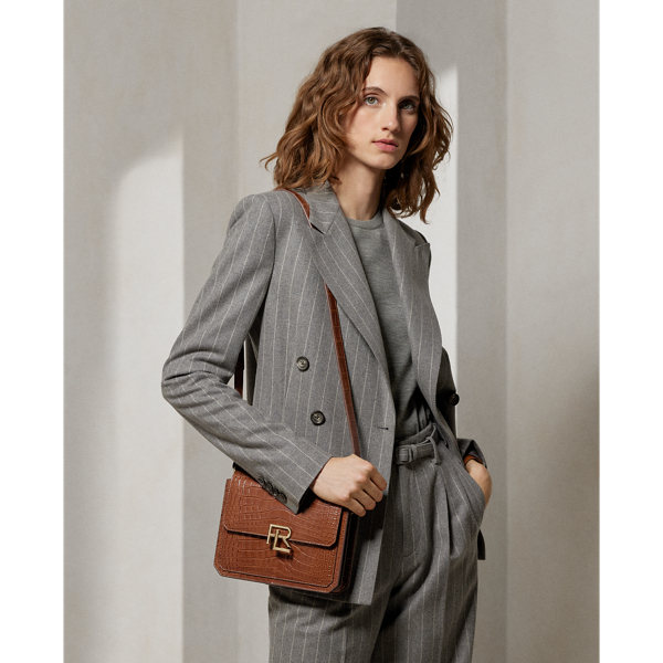 Honey RL 888 Caiman Crossbody Ralph Lauren Collection 7