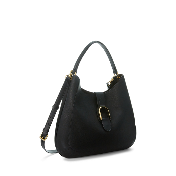 ショルダーバッグ・ポシェット POLO RALPH LAUREN Women Shoulder Bags 428977210 001 BLACK Welington Calfskin Medium Shoulder Bag