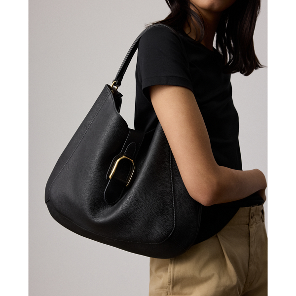 ショルダーバッグ・ポシェット POLO RALPH LAUREN Women Shoulder Bags 428977210 001 BLACK Women's Black Handbags | Ralph Lauren