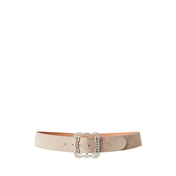 Ceinture vachette velours boucle cristal Ralph Lauren Collection en 1