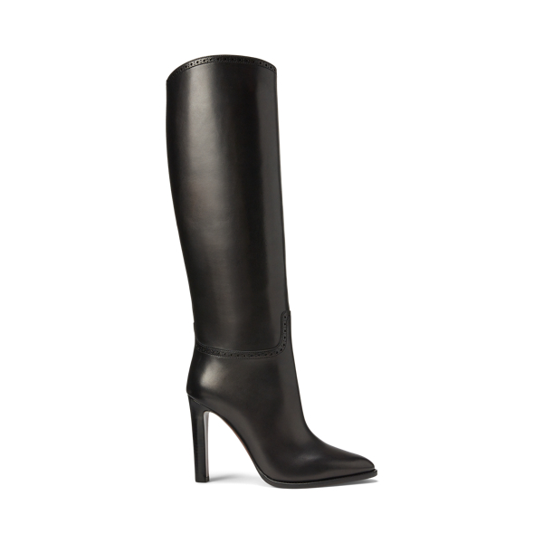 Stivali Brently in vitello brunito Ralph Lauren Collection in 1